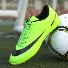Load image into Gallery viewer, Professional Men Kids Turf Indoor Soccer Shoes Cleats Original Superfly Futsal Football Boots Sneakers Men Chaussure De Foot New